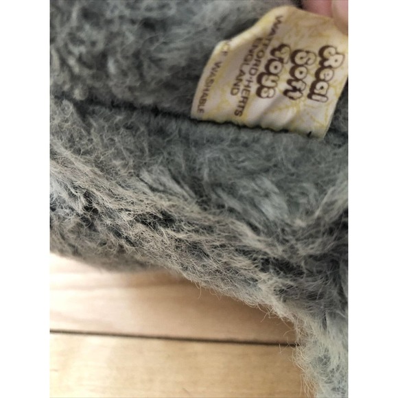 Vintage REAL SOFT TOYS Cat Plush Stuffed Toy Watford Gray Grey Lifelike England - Picture 6 of 11